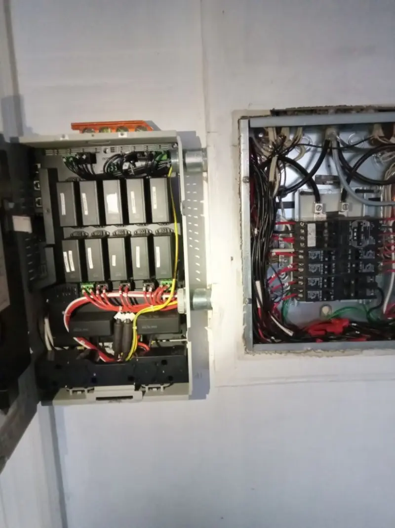 Electrical panel upgrade completed for Security Camera Wiring in Oak Grove